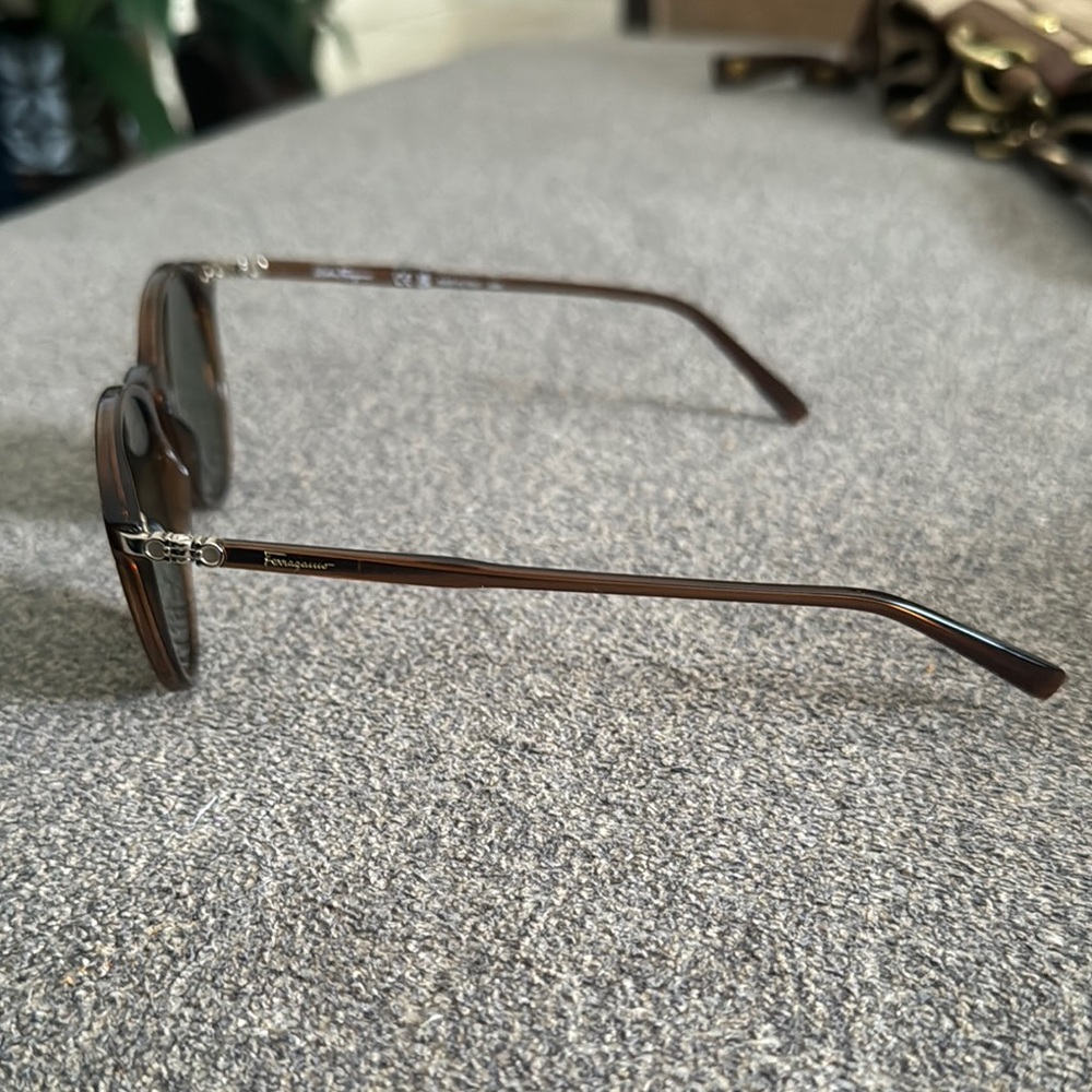 Salvatore Ferragamo Brown Sunglasses - Picture 8 of 10